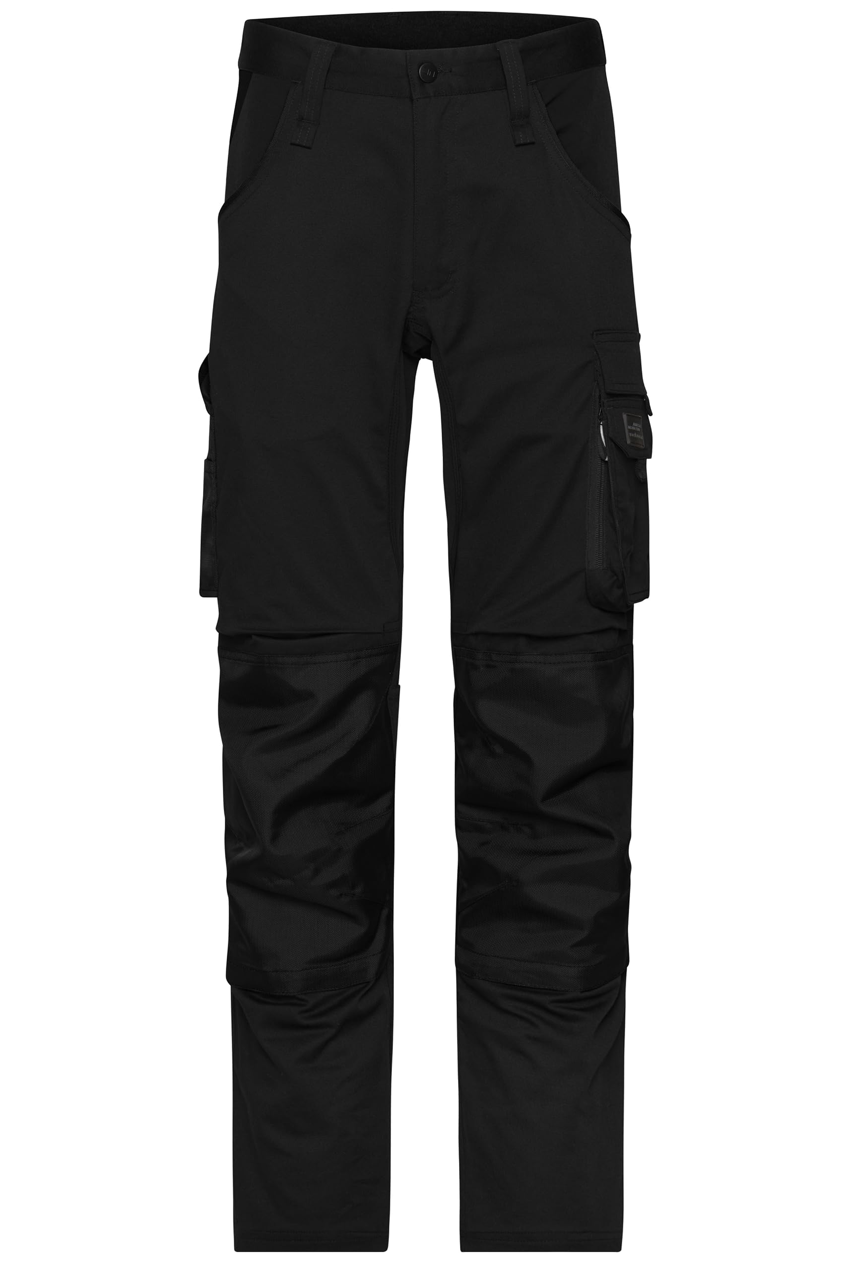 James & Nicholson Workwear Stretch-Arbeitshose Slim Line - Schmal geschnittene Arbeitshose mit elastischen Einsätzen