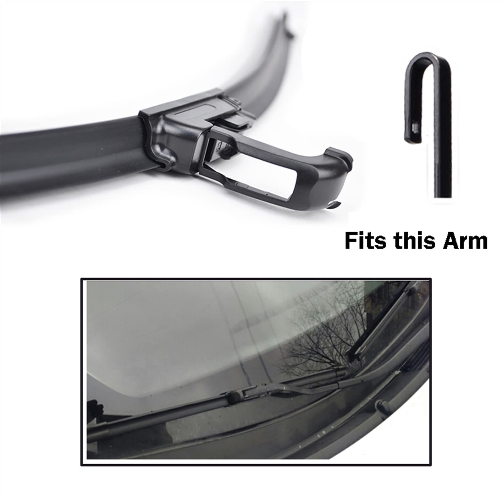 Auto Tergicristallo 22 "+ 22" LHD Anteriore Tergicristallo Spazzole Auto Parabrezza Parabrezza Finestra Anteriore Tergicristallo Per Cadillac Per Escalade 2009-2014