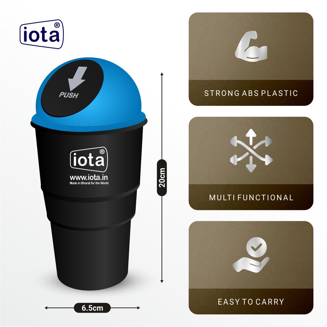 Car Dustbins - Portable Trash Cans for Cars & Offices -2 Car Dustbins - Portable Trash Cans for Cars & Offices -2