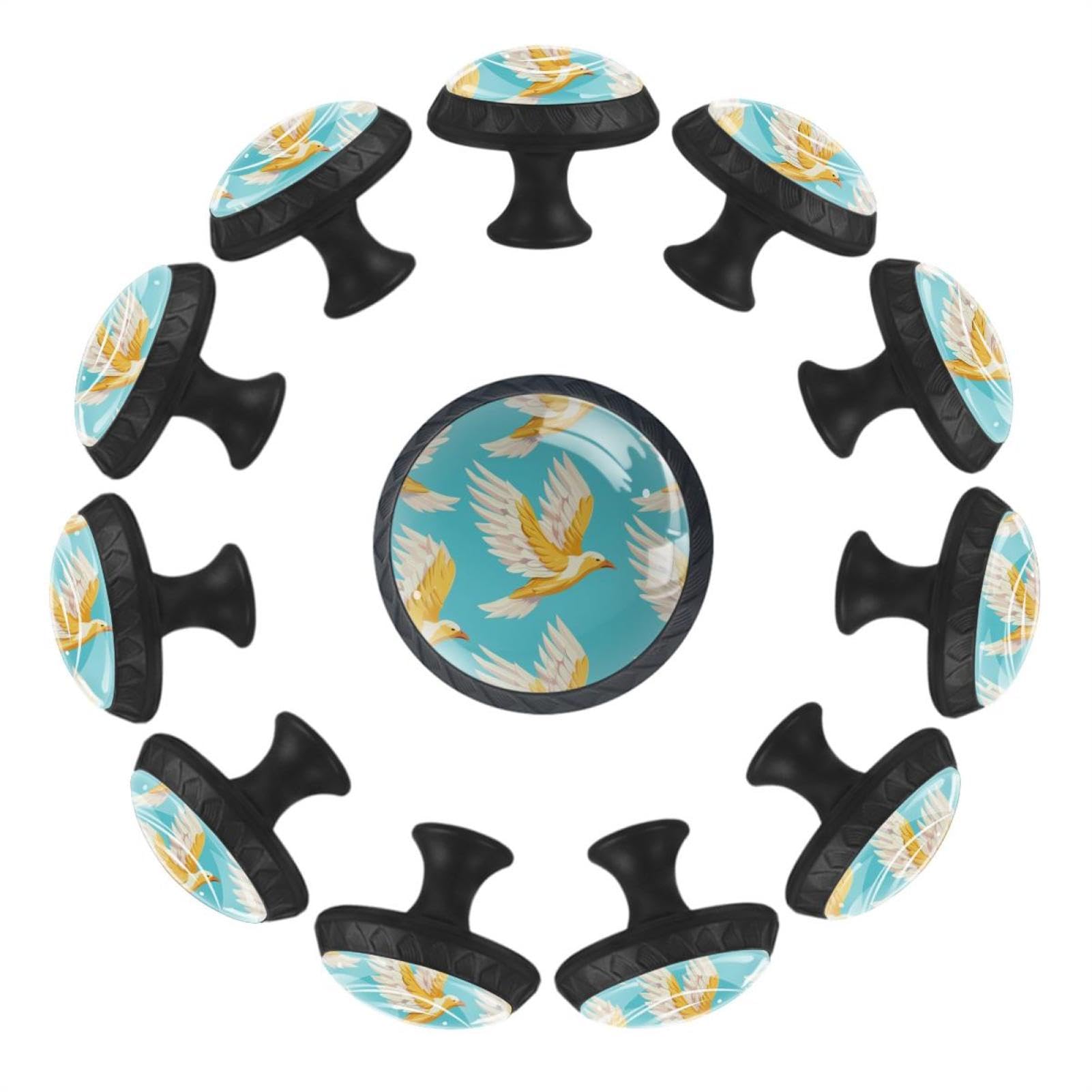 Boutons de tiroir en verre cristal transparent haute brillance pour placard