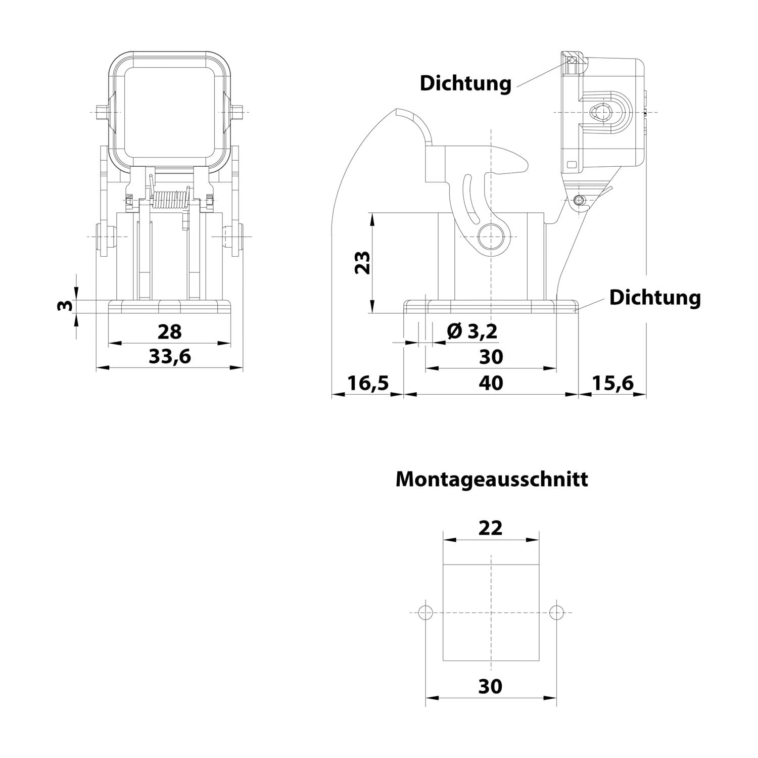 Harting Anbaugehäuse 09200030306