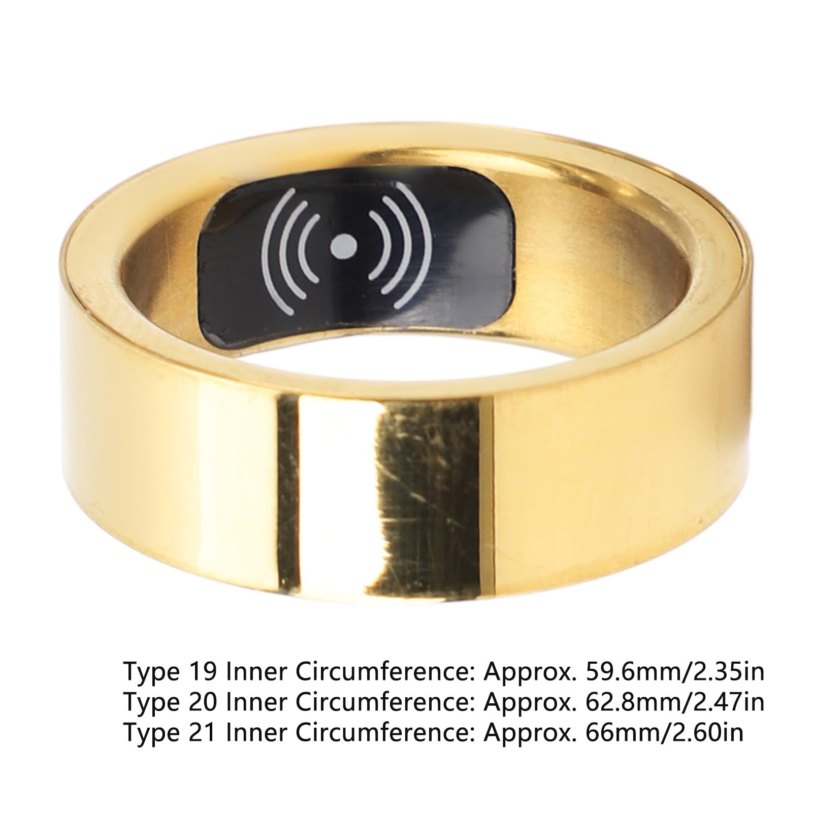 Septpenta Smart Ring Health Tracker, Indossabile Fitness Sonno Frequenza Cardiaca Rilevatore di Ossigeno nel Sangue Anello Intelligente, Anello alla Moda Ricaricabile Impermeabile(20)