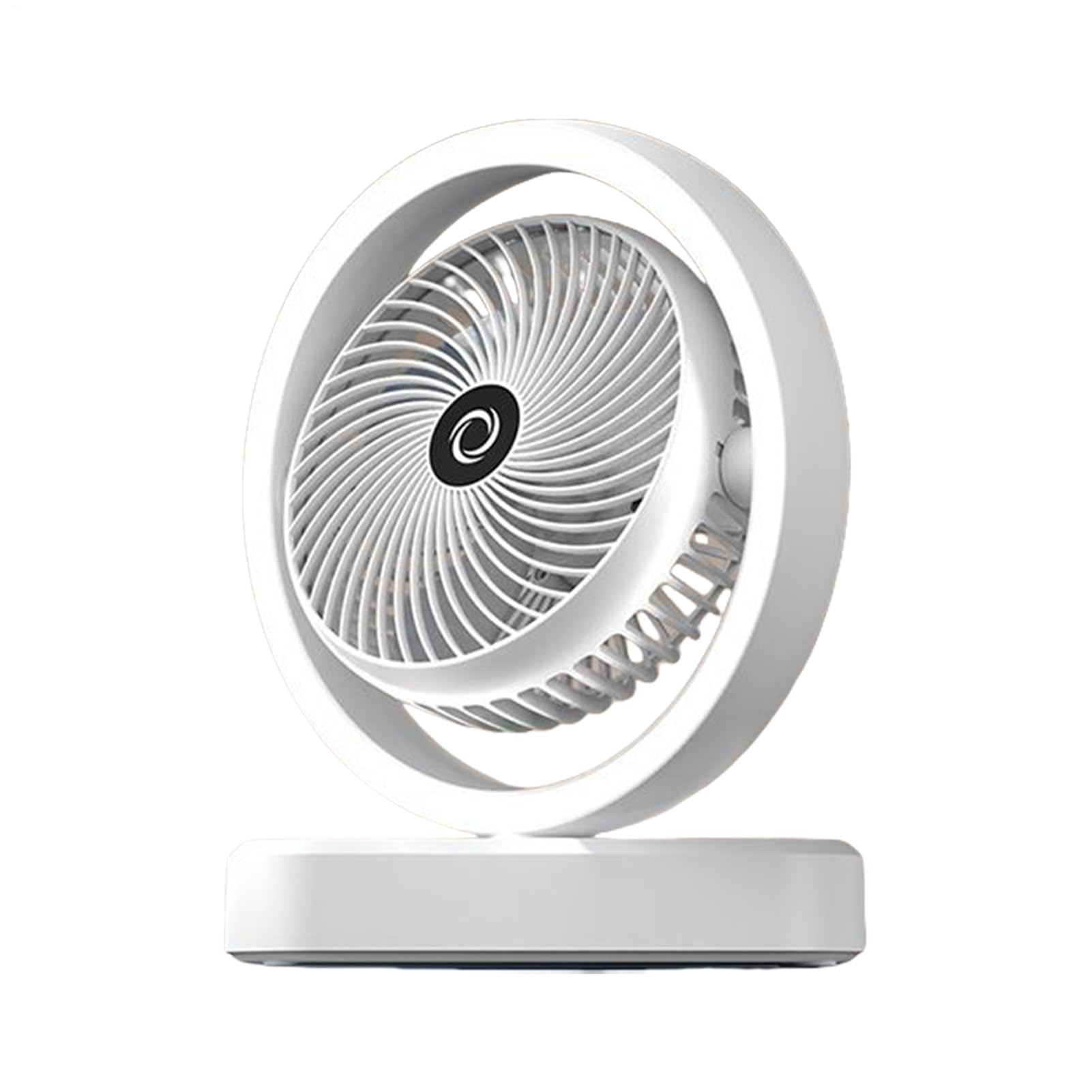 Ventilateur de bureau personnel rechargeable 3 vitesses avec LED