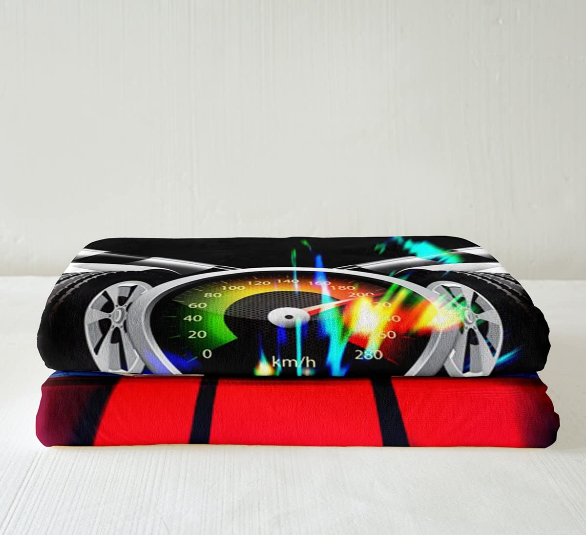 Coperta in pile per sport estremi in pile per bambini, ragazzi, ragazze, auto, sport, competizione, morbida coperta sfocata, per letto, divano letto, queen 200 x 200 cm