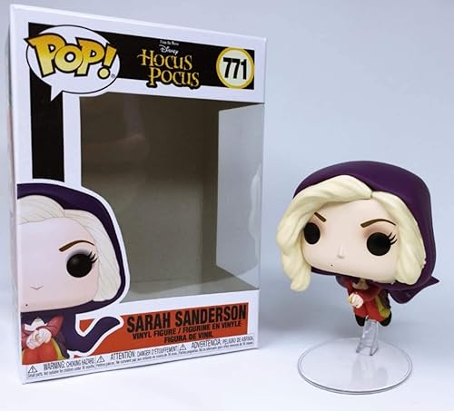 Miniatura 7 de POP Disney Hocus Pocus Sarah Sanderson Flying Funko Pop! Figura de vinilo (con funda protectora compatible con caja pop box), multicolor, 3.75