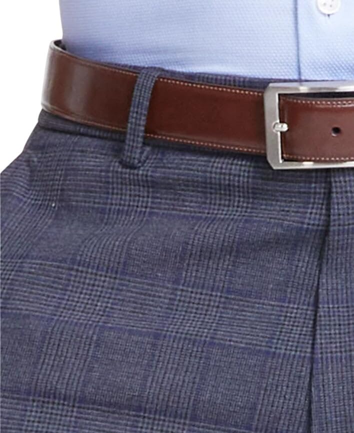 Tommy Hilfiger Mens Modern fit Dress Pants 38/32 Grey Plaid Stretch3