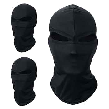 Outdoor Ski Mask Motorcycle Cycling Balaclava Full Face Mask Neck Ultra Thin 3 Pack Winter Face