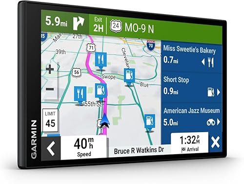 Miniatura 4 de Garmin DriveSmart 55 EX con tráfico, navegador GPS para automóvil de 5.5 pulgadas con mapas brillantes y nítidos de alta resolución, asistencia de