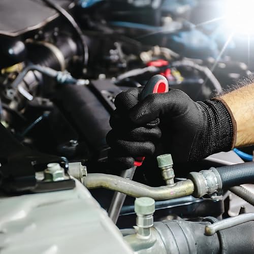 Miniatura 4 de Liberty P-Grip Guantes Sin Costuras con Revestimiento de Palma de Poliuretano Ultra-Delgado Carcasa de Poliéster de Calibre 13, Ligeros,