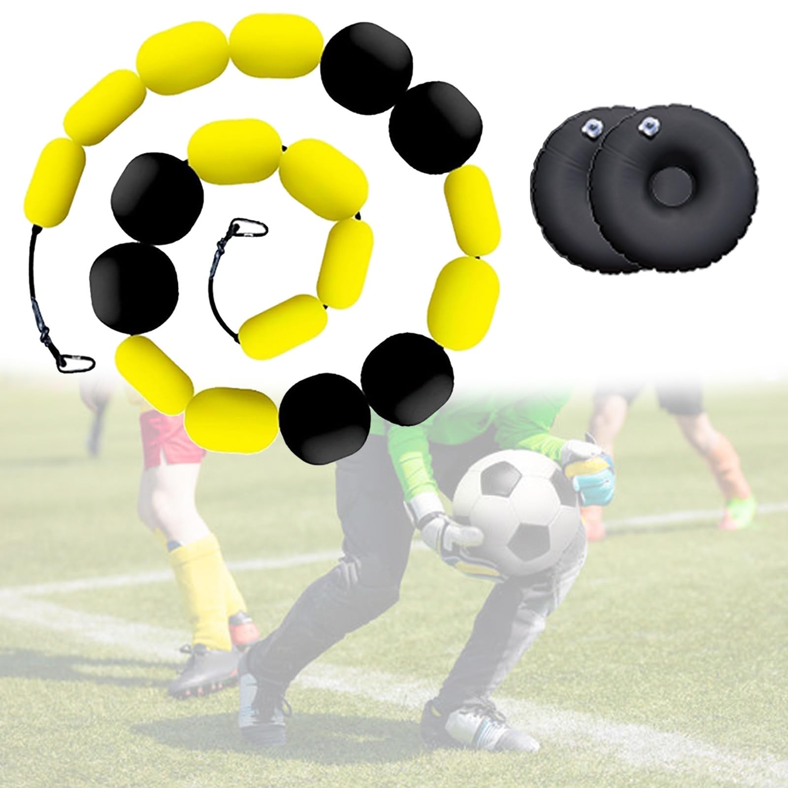 Torwart-Trainingsbodenball-Deflektor – verbessert den Reflex mit unvorhersehbaren Sprüngen – ideal für Solo- oder Teamübungen