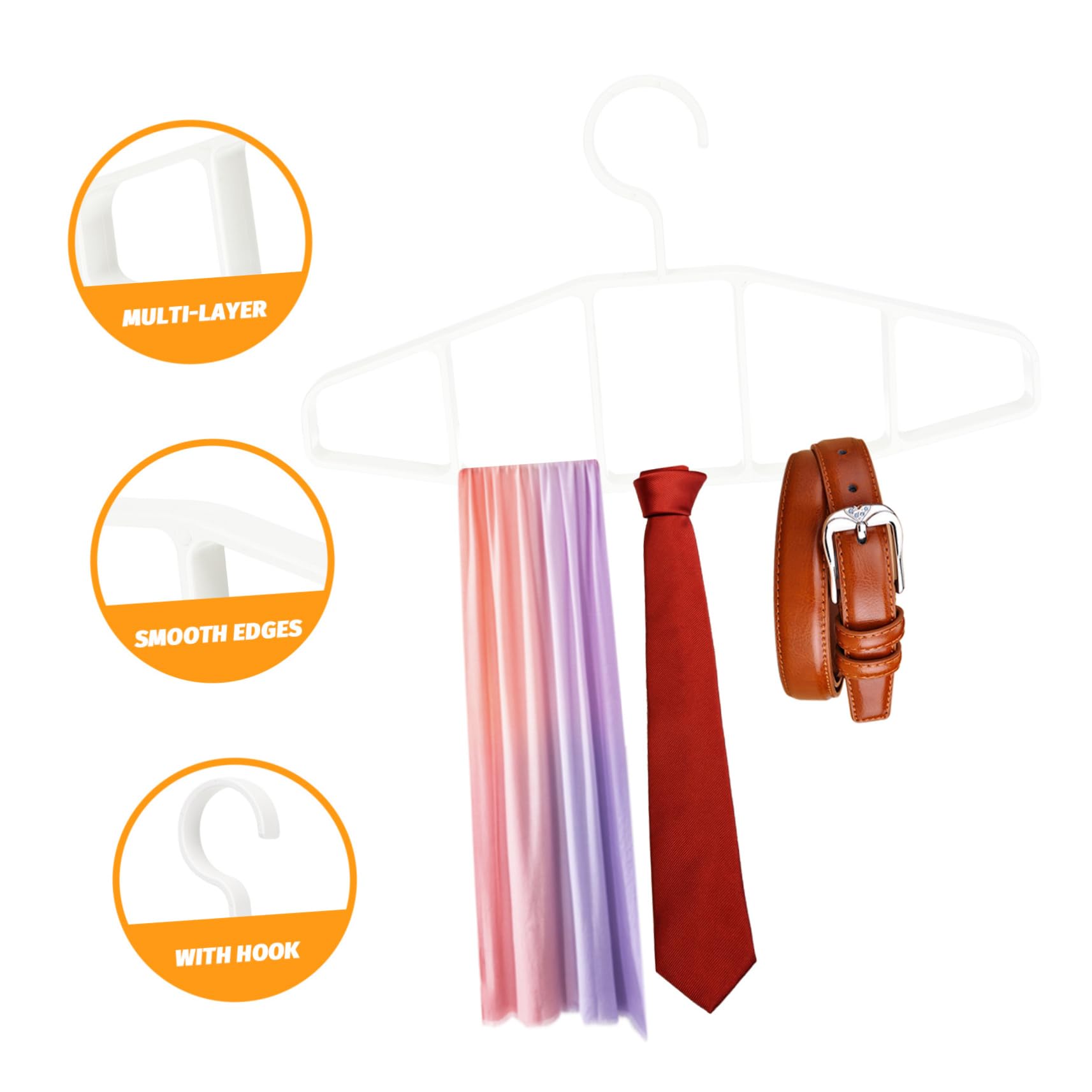 MAGICLULU 3stücke Belt Hanger Scarf Hanger Platzsparender Multi-Grid Kleiderorganizer Für Schals Krawatten Und Gürtel Im Kleiderschrank Für Ordnung Und Übersichtlichkeit