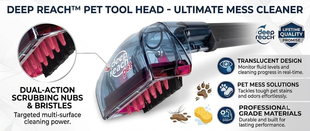 Replacement of Bissell Deep Reach™ Pet Tool for Carpet Cleaning Machines #203-7412