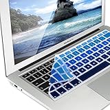 kwmobile Keyboard Cover Compatible with Apple MacBook Air 13''/ Pro Retina 13''/ 15'' (to Mid 2016) - German QWERTZ Layout Keyboard Cover Silicone Skin