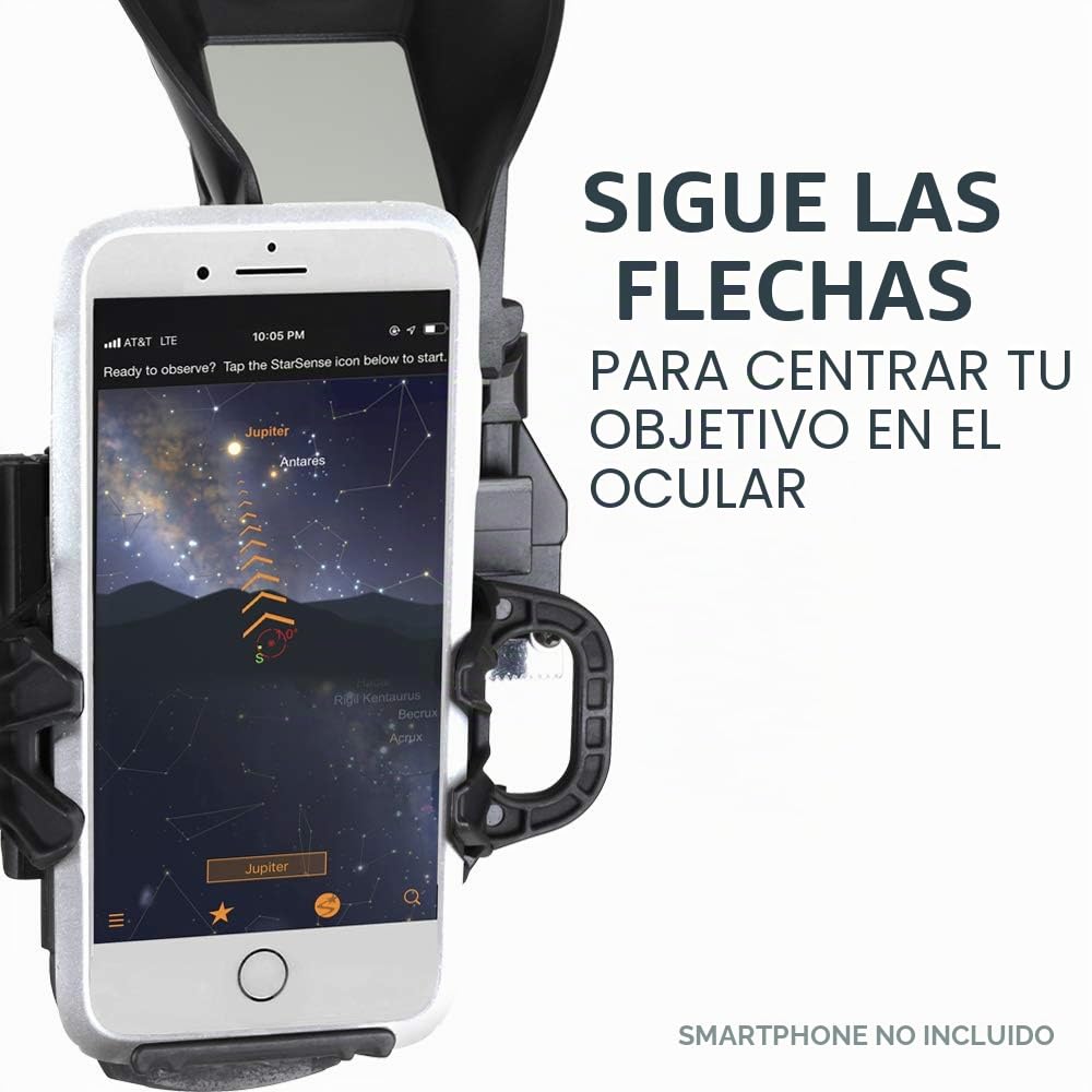 Celestron 22461 StarSense Explore DX 130 Telescopio Reflector newtoniano con tecnología Compatible con Aplicaciones para teléfonos Inteligentes: Compatible con iOS/Android