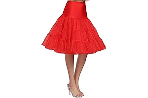 Women's 50s Vintage Tulle Petticoat Half Slip Tutu Underskirt 26"