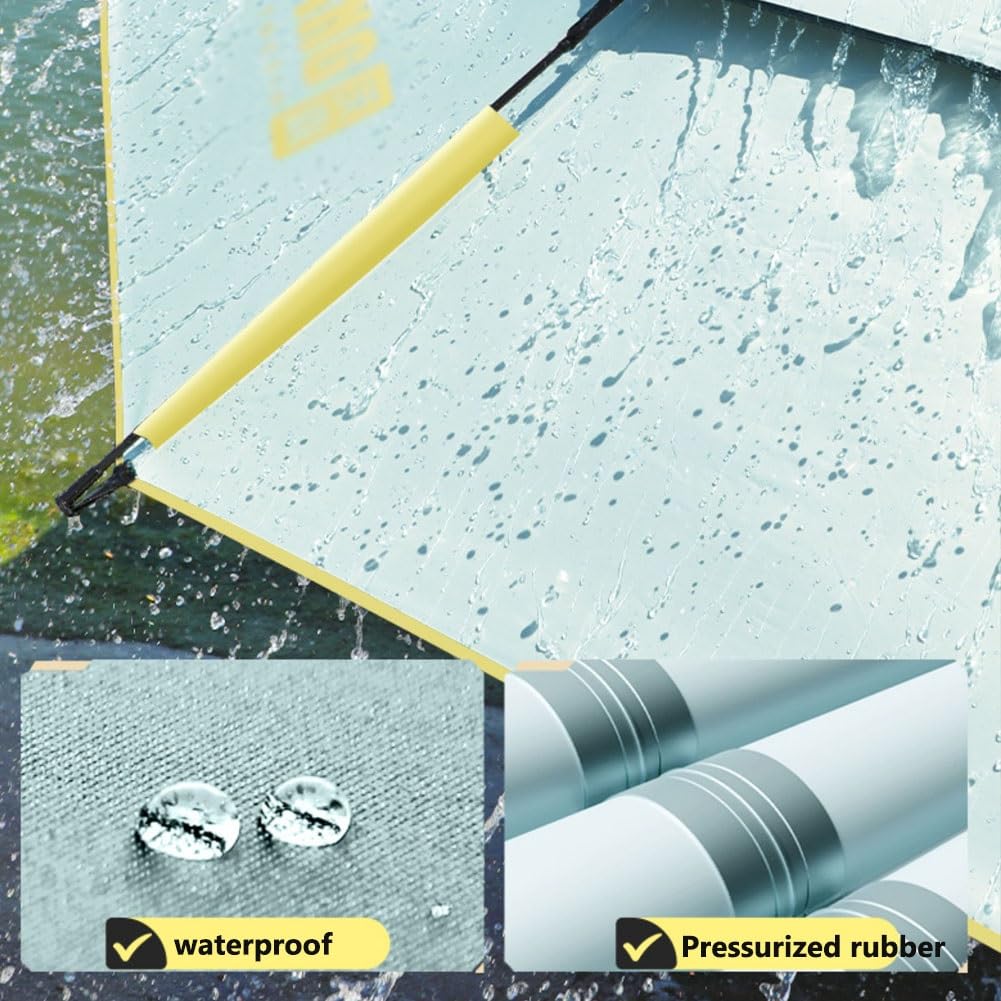 Przenośny Parasol Wędkarski z Wentylacją, 220 cm Składany Podróżny Parasol z Torbą Transportową i Kotwicą, Kempingowy Przeciwsłoneczny Nachylany