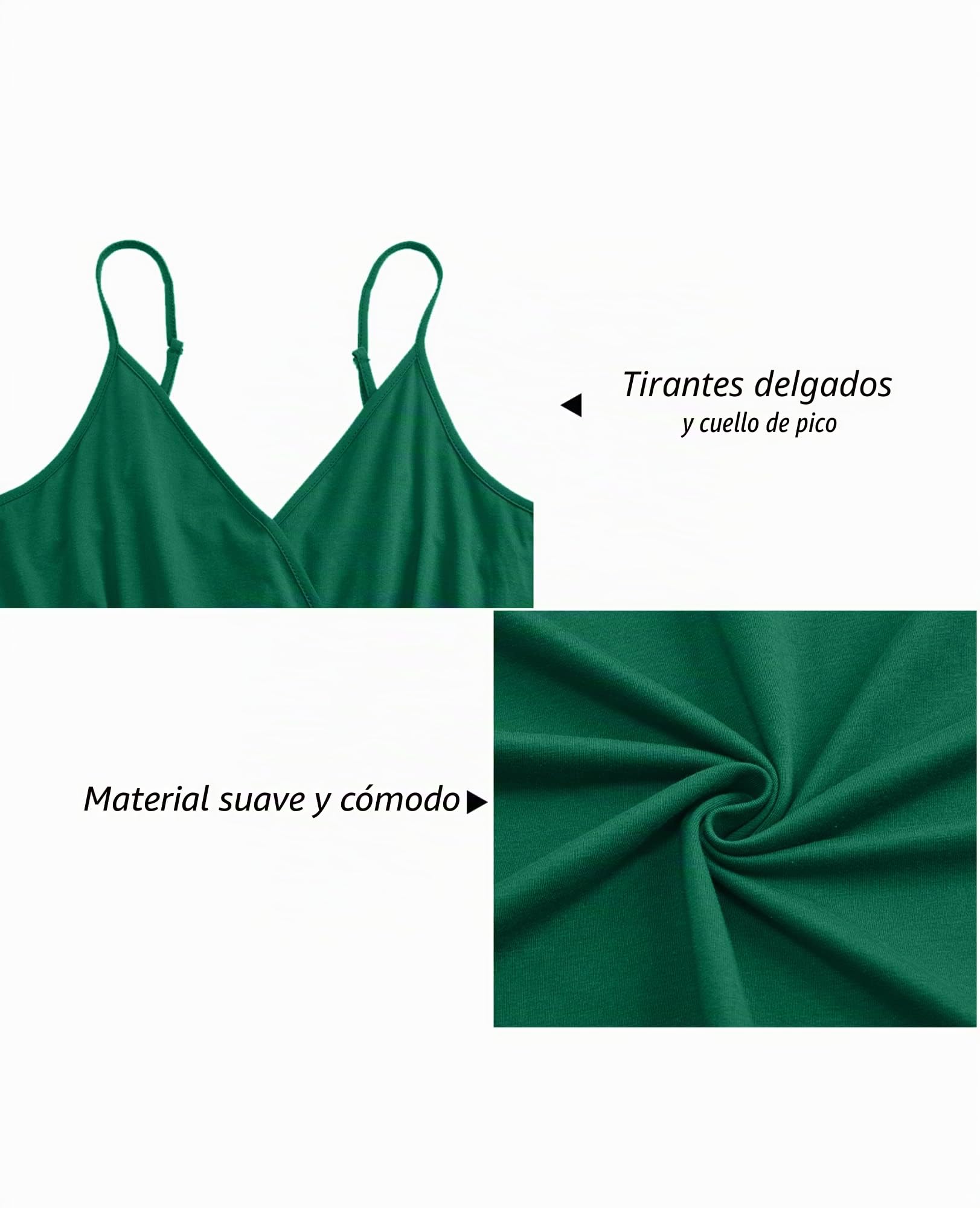 Newshows Vestido Largo Ligero de Verano para Mujer, para invitada de Boda, Playa, Vacaciones, Casual, Cuello en V, con Abertura, para Mujer