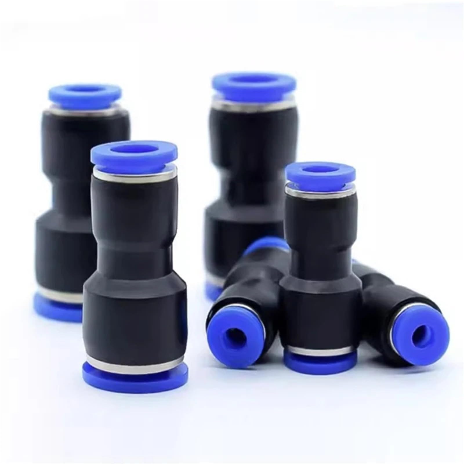 50/100/500/1000 Pièces Trachée Pneumatique Connecteur Rapide En Plastique Droit À Travers PG PU8 PU4 PU5 PU10 12(PU-8,50Pcs)