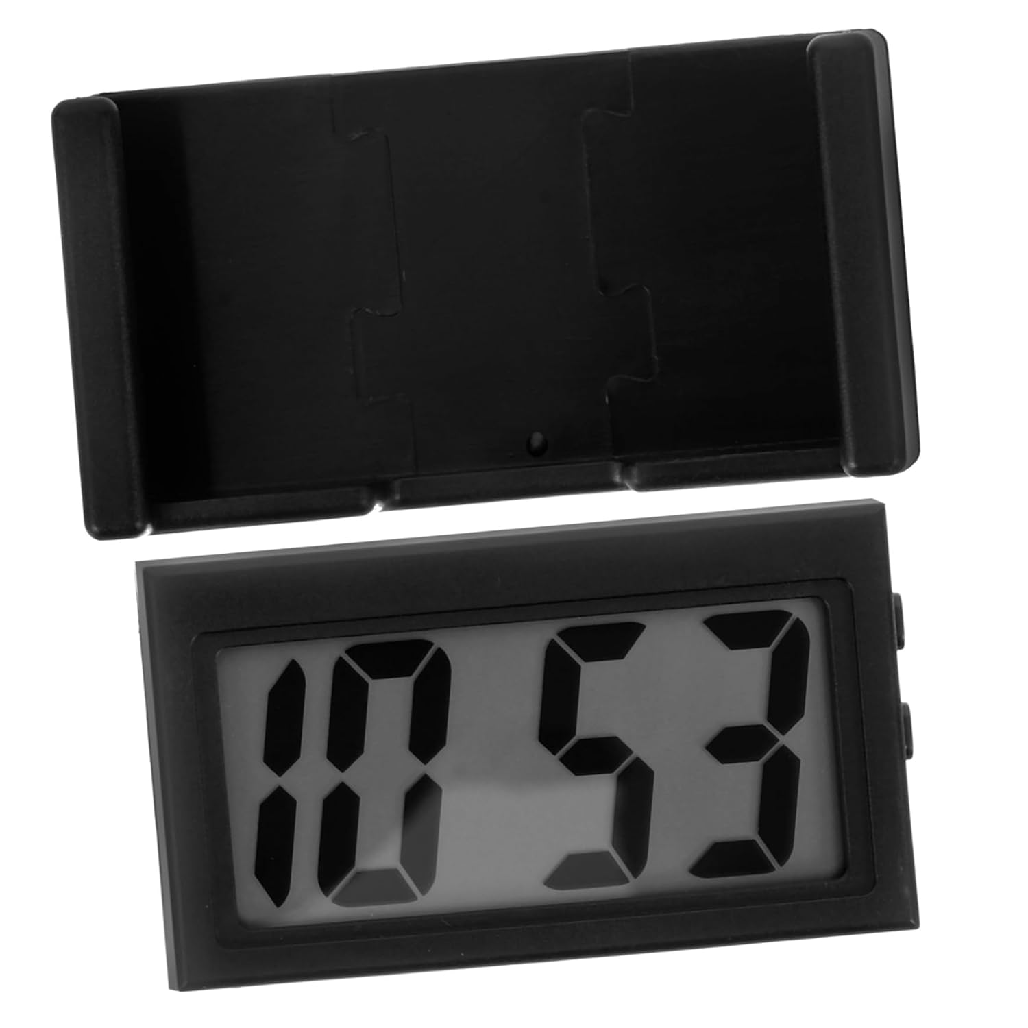 Mini Clock for Dashboard Plastic Auto Clock with Precise Display Compact and Reliable Vehicle Accessory for Any Car Interior Black