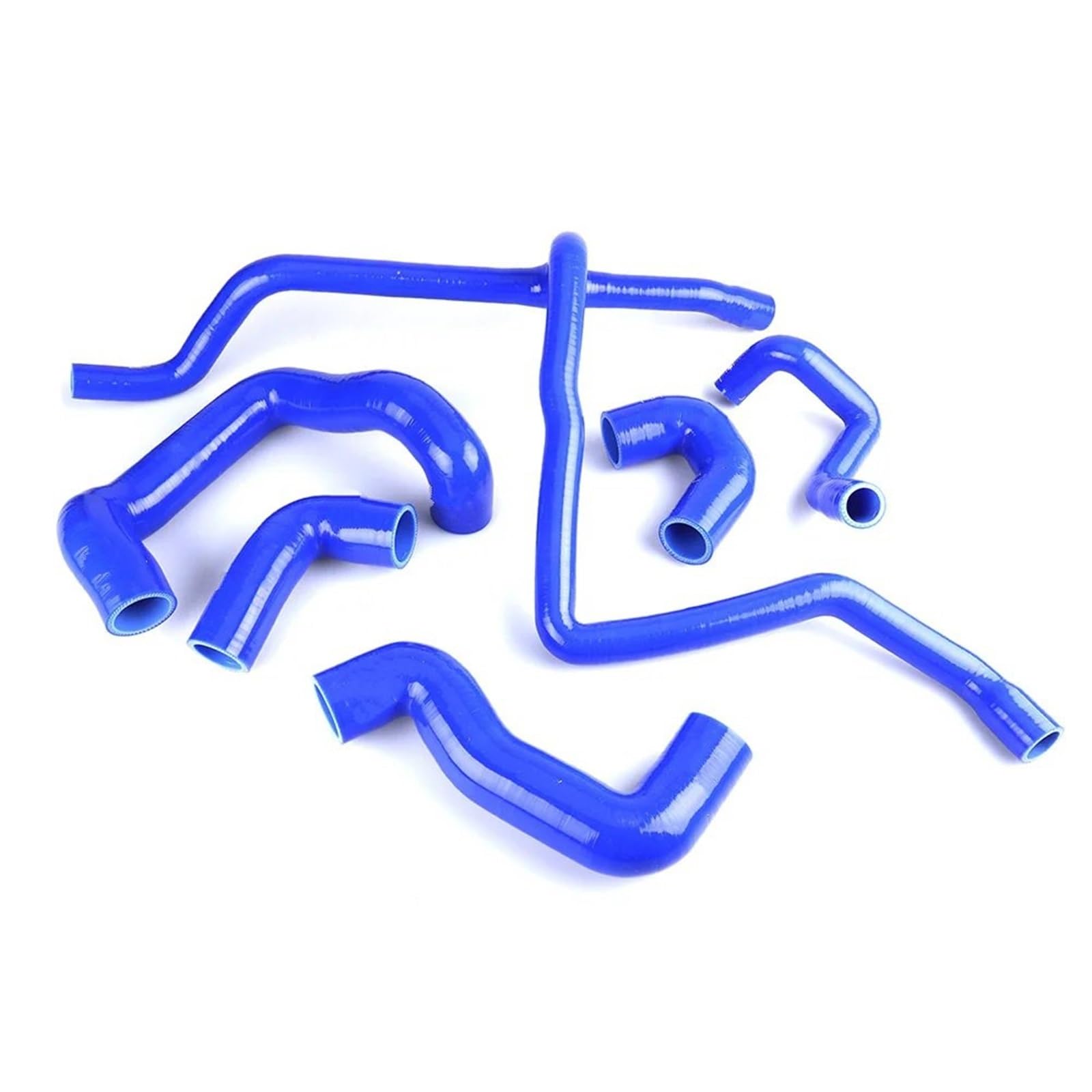 Compatible con Bmw E30 M20 325 325i 6 cilindros (1988-1993). Juego de mangueras silicona para intercooler, turbo y radiador (azul, rojo negro) Manguito Turbo(Blue)