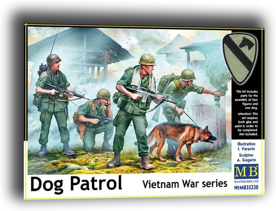Master Box 35238 1/35 Model kit of Dog Patrol. Vietnam War Series Plastic Model kit
