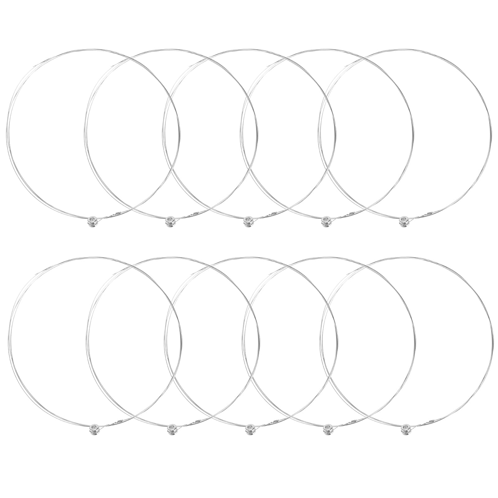 OTOTEC 10Pcs 011 Single High E Electric Guitar String Single Guitar Strings For Electric And Acoustic Electric Guitar Spares Light Tension Good Tone with Ball End