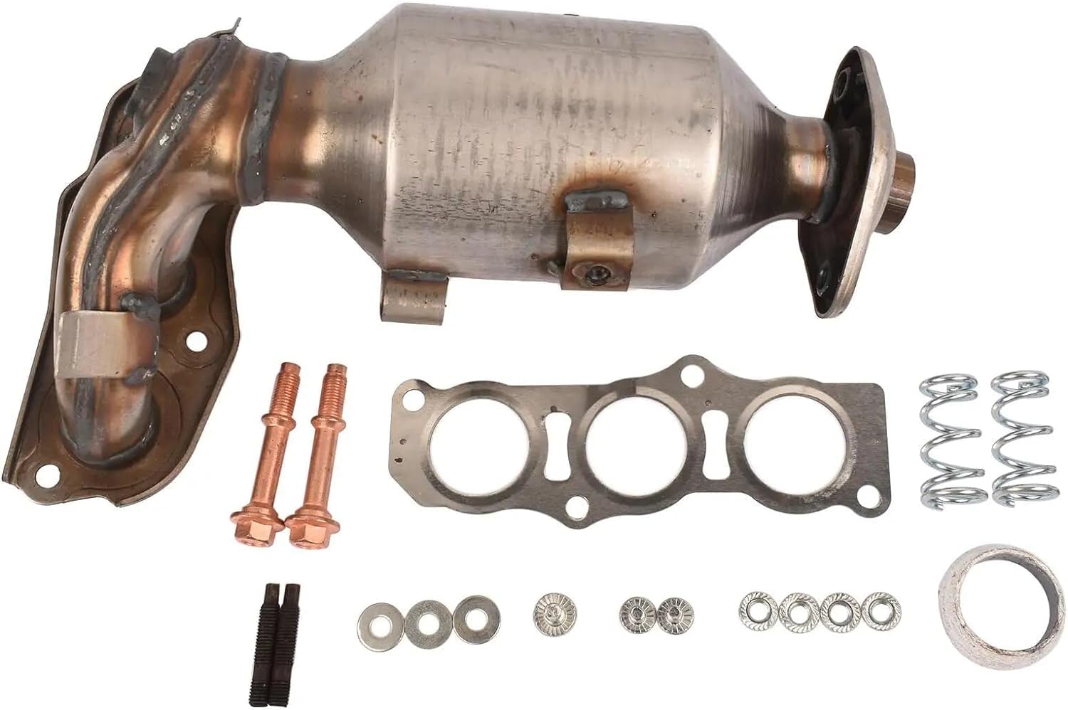 Catalizzatore con kit di montaggio kit guarnizioni adatto per C1 107 PM PN Aygo AB10 2005-2014, accessori auto codice 0342.K0 0342K0 0342K3 0342K8