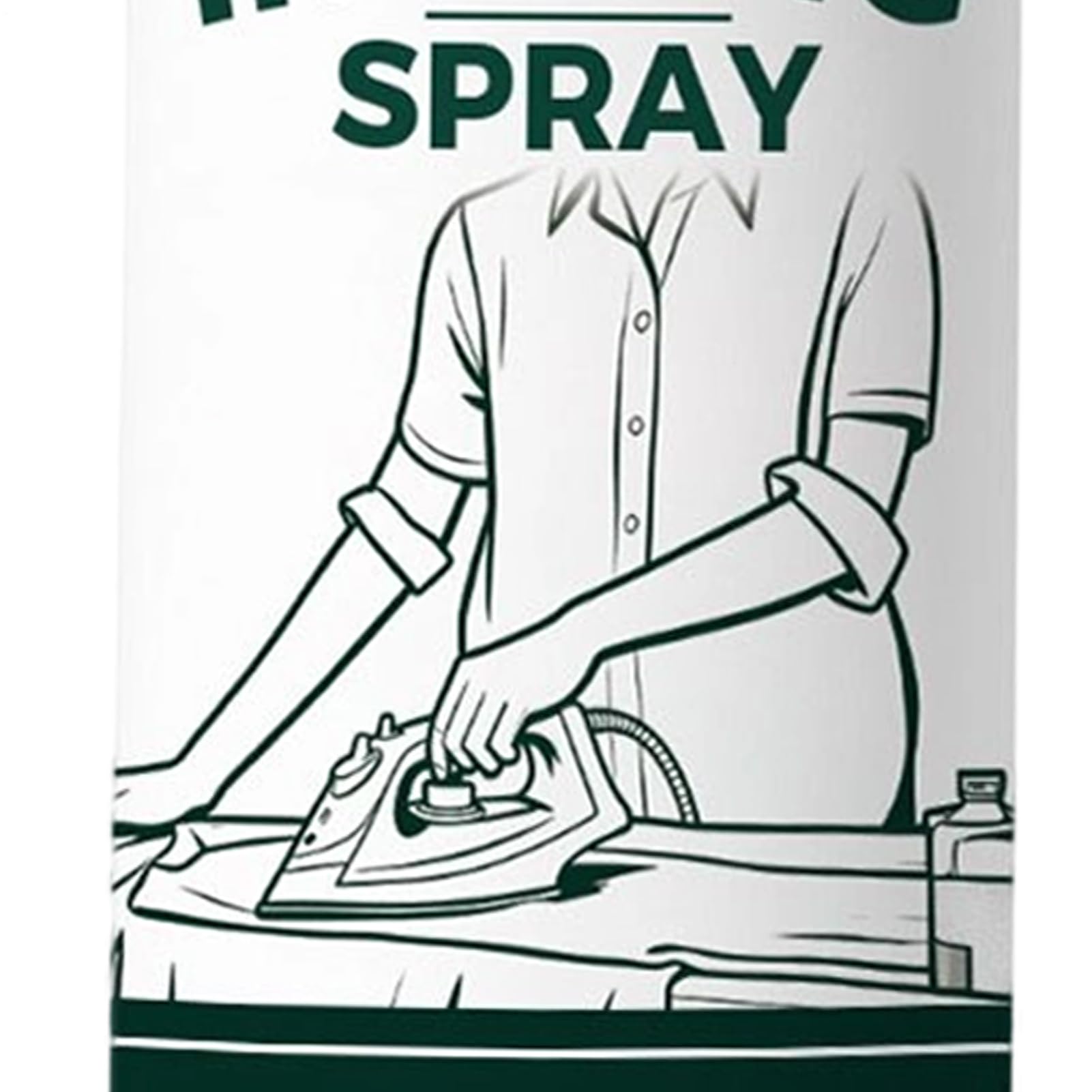 Static Guard Spray - 100ml Portable All-Purpose, Ironing Sprays For Fabric, Cironing Starch Sprays, Professional Iron Spray To Starch Clothes For Cotton Linen Polyester Wool Silk Home Households