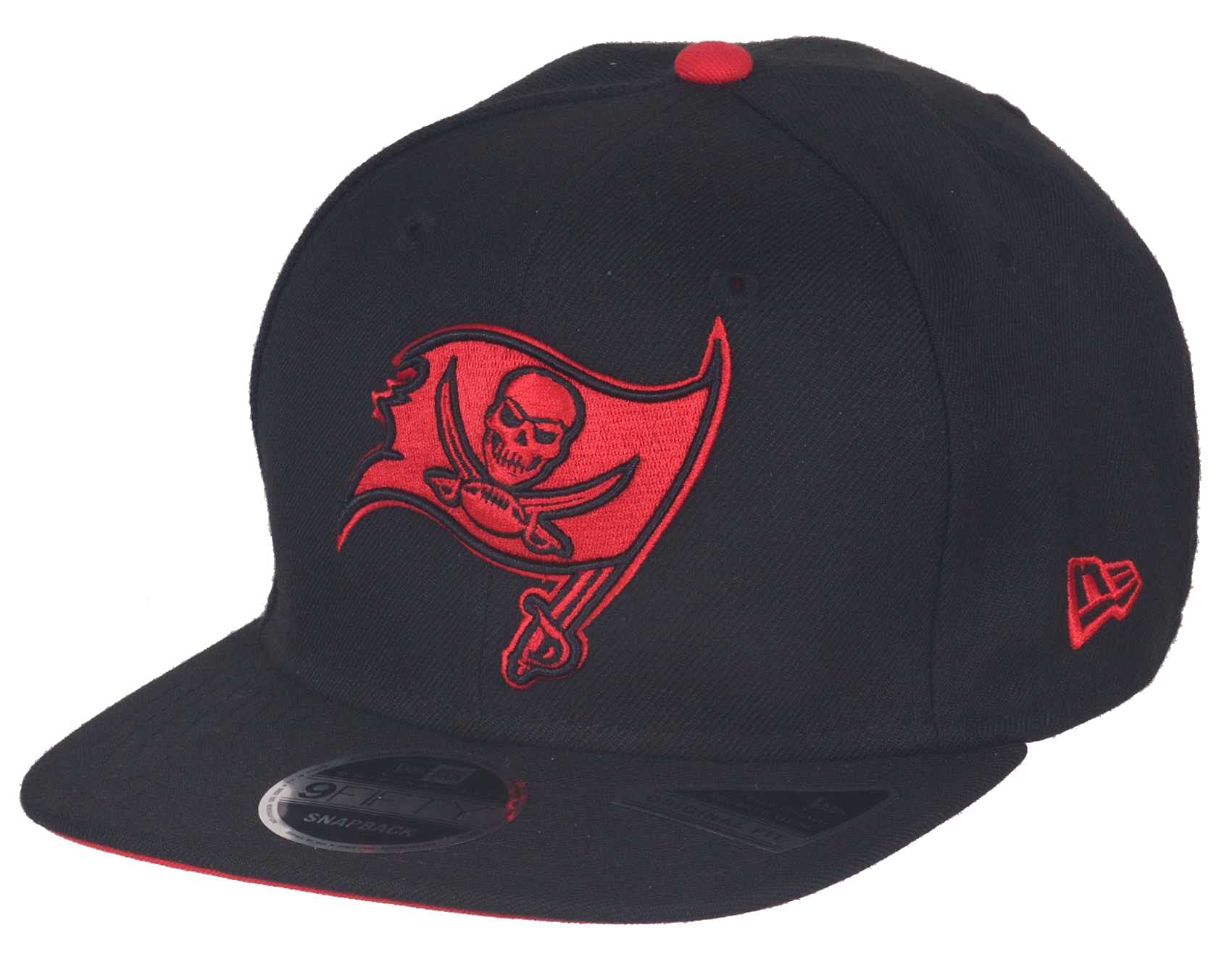 New Era Men's Black/Red 9Fifty Snapback Cap - Tampa Bay Buccaneers - One Size
