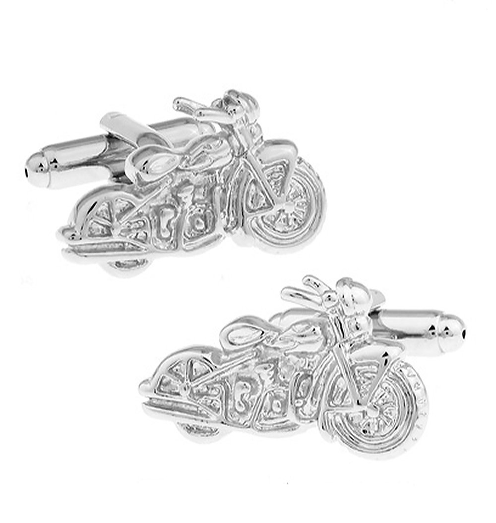 Ashton and Finch Silver Motorbike Cufflinks – Perfect Gifts for Men’s Birthdays, Weddings, and Special Occasions – Stylish Cufflinks for Motorbike Enthusiasts