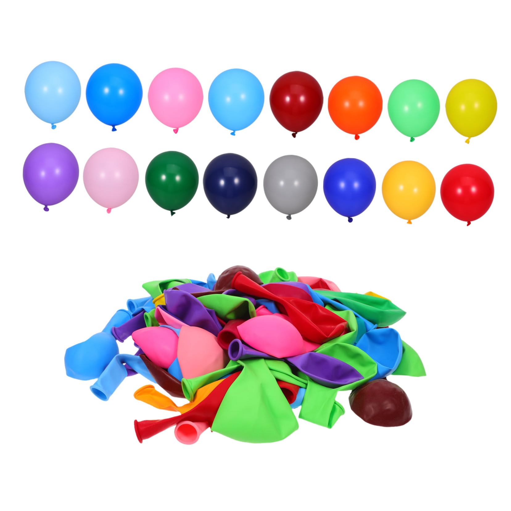 Palloncini Festa Compleanno 200 Pezzi in Lattice Resistenti