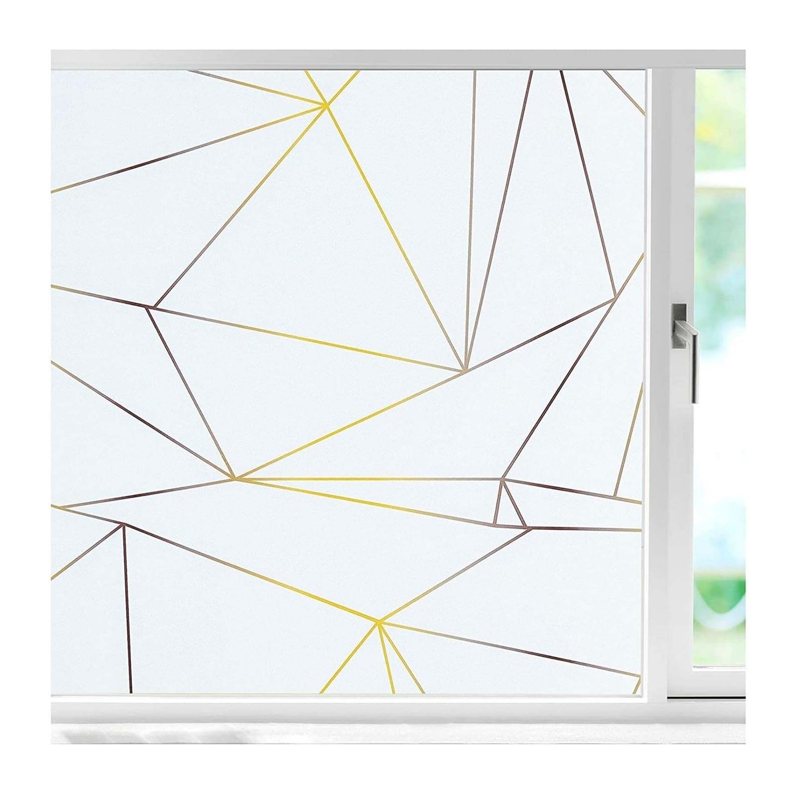 Privacy Film For Glass Windows,Stained Decorative Static Self Adhesive Sticker(60x100 cm)