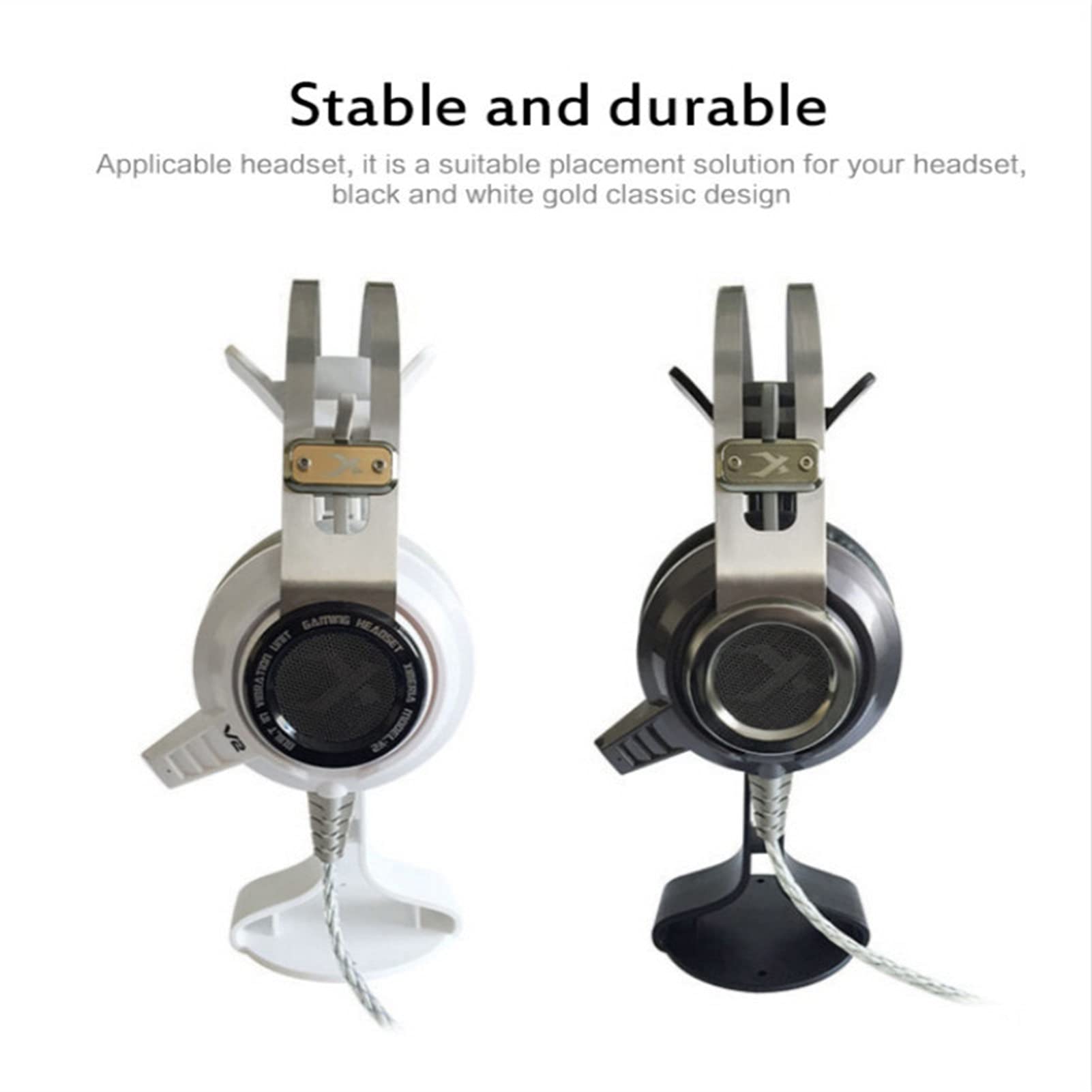 Supporto per Cuffie, Gancio per Auricolari, Barra di Supporto in Alluminio per Cuffie da scrivania, Display per Gaming, Tutti i Tipi compatibili