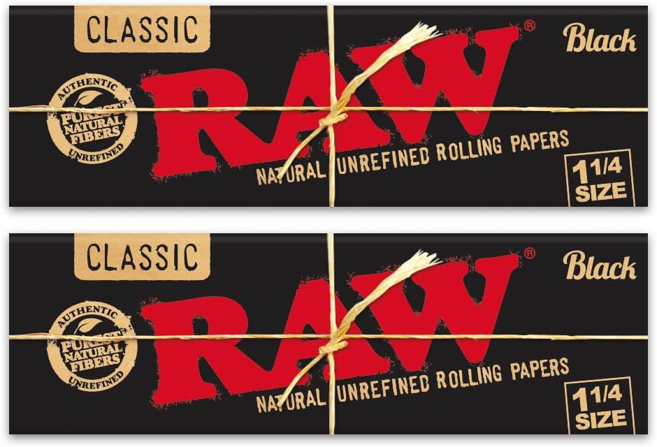 Miniatura 4 de RAW Murder'd Blackout - Bandeja para cigarrillos  Papel negro de tamaño 1-14, puntas, bandeja mate, máquina de cigarrillos y protector de arco