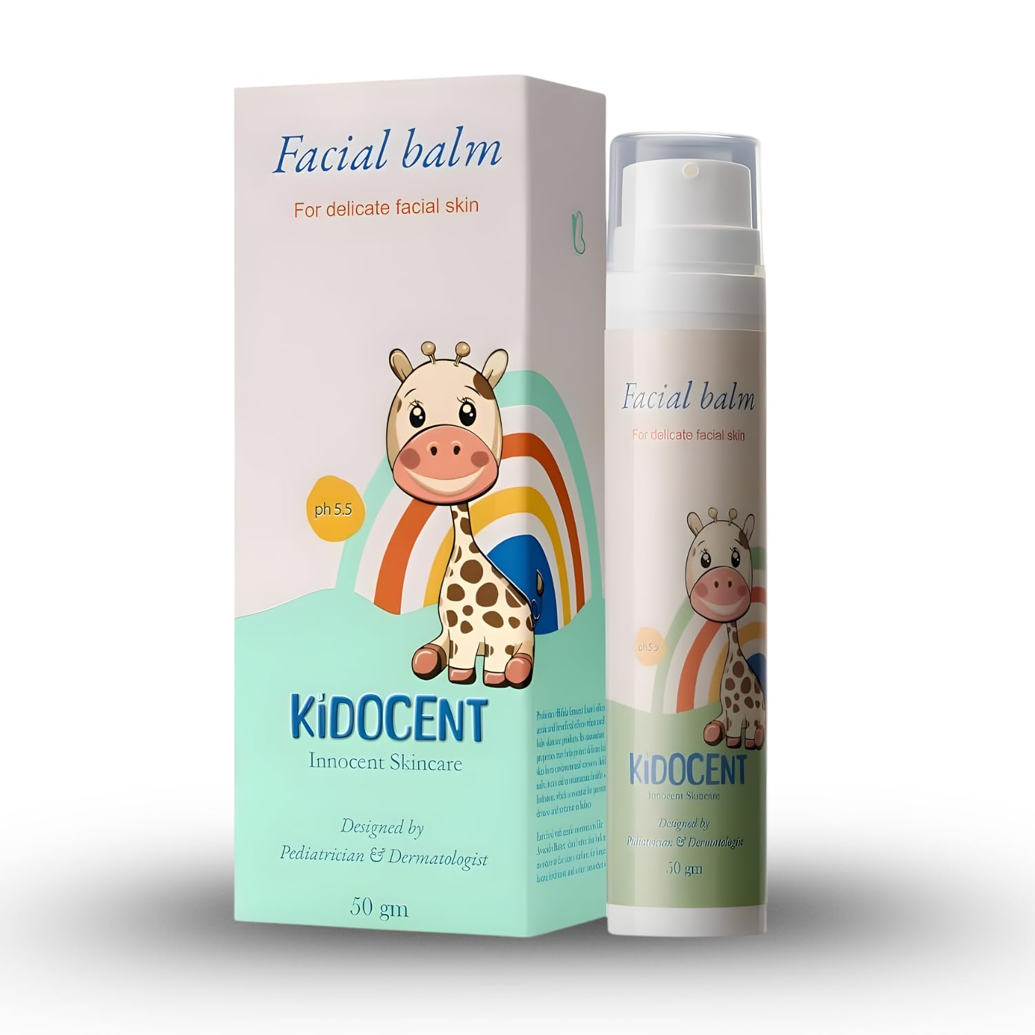 KIDOCENT INNOCENT Baby Facial Balm - Probiotic Moisturizer for Sensitive Skin with Bifida Ferment Lysate, Avocado Oil | pH 5.5 Pediatrician & Dermatologist Approved