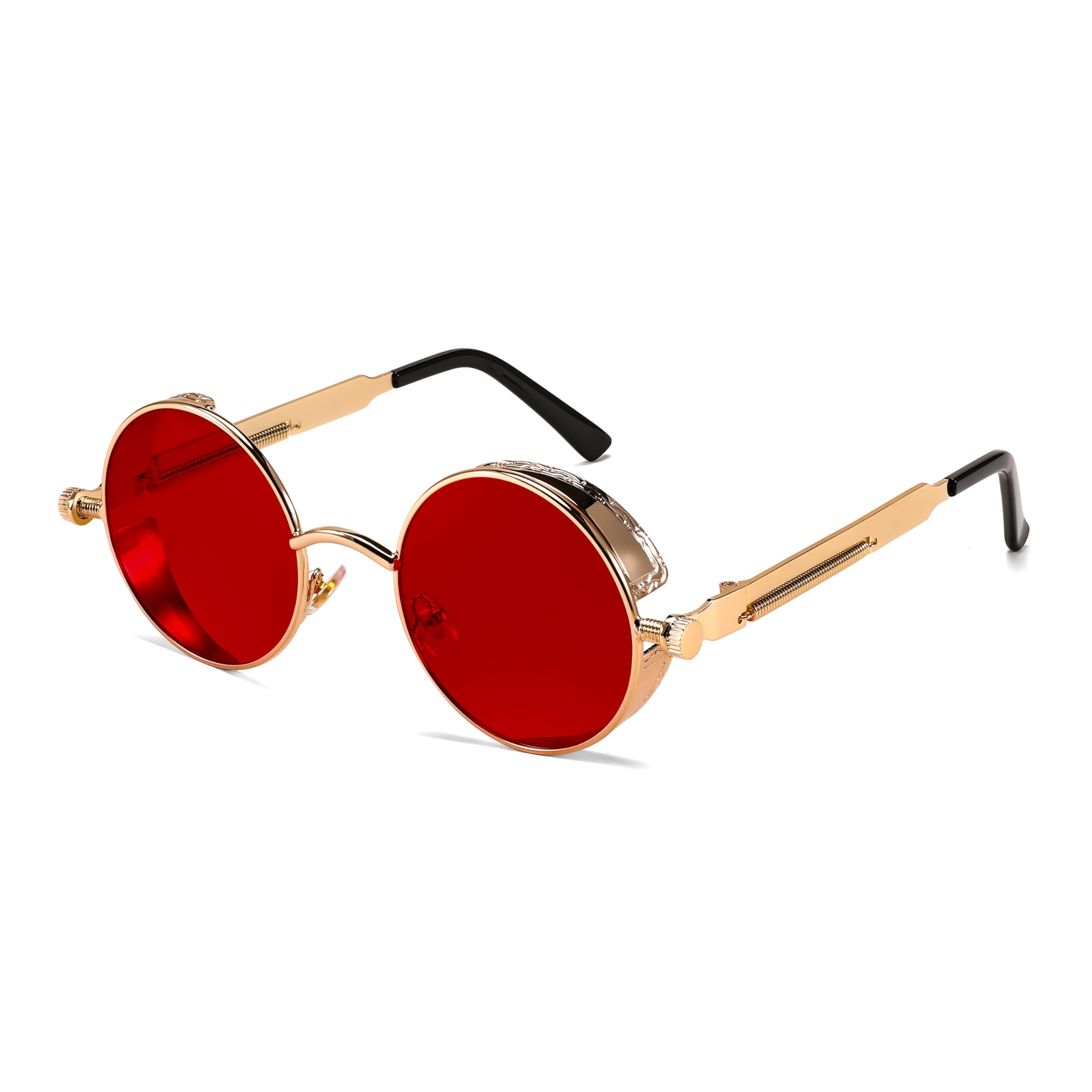 FEISEDY Retro Gothic Steampunk Sunglasses For Men Women