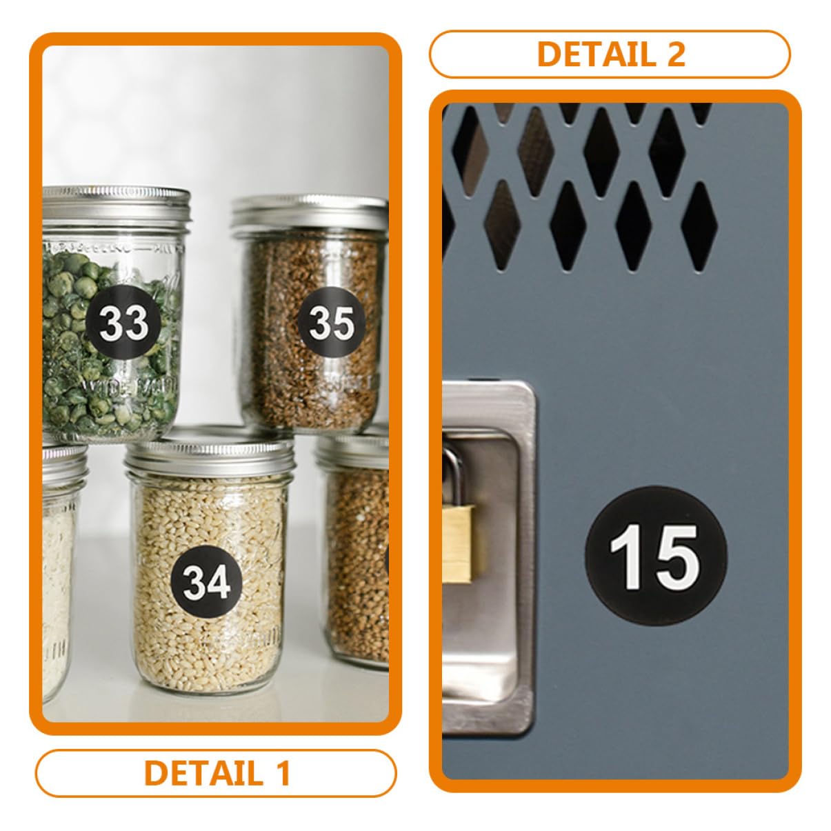 HOMSFOU 3 Set Adesivi Autoadesivi Etichette Adesive Rotonde Per Classificazione E Ordinamento Per Scatole E Contenitori Design E Facile Usare 15 Fogli*3