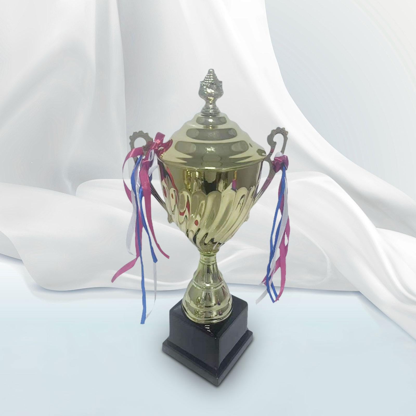 Amagogo Fußball Trophäe Pokal Fans Souvenirs Wettbewerbe Award Trophäe mit Sockel für Sport Meisterschaft Karneval Sieger Teamwork Award
