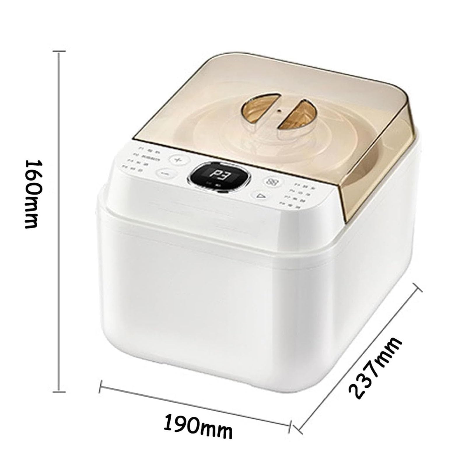 Yaourtière Automatique,8 Programmes,Chauffage PTC,Pot 1L,4 Pots 125ml