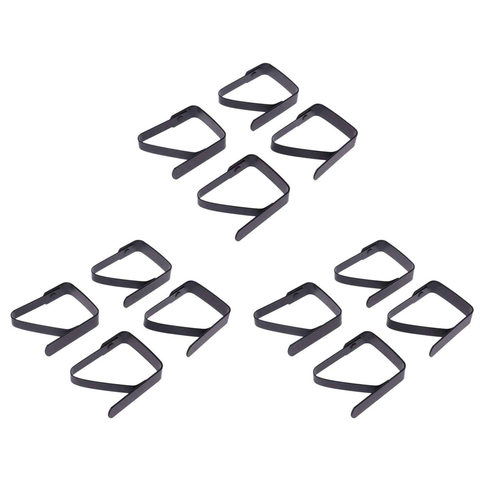 Hndhbfgrt 12 Pcs Black Black Tablecloth Clip Tablecloth Fixing Clip 5X4cm Tablecloth Clip for Buffet Banquet/Barbecue/Garden Party