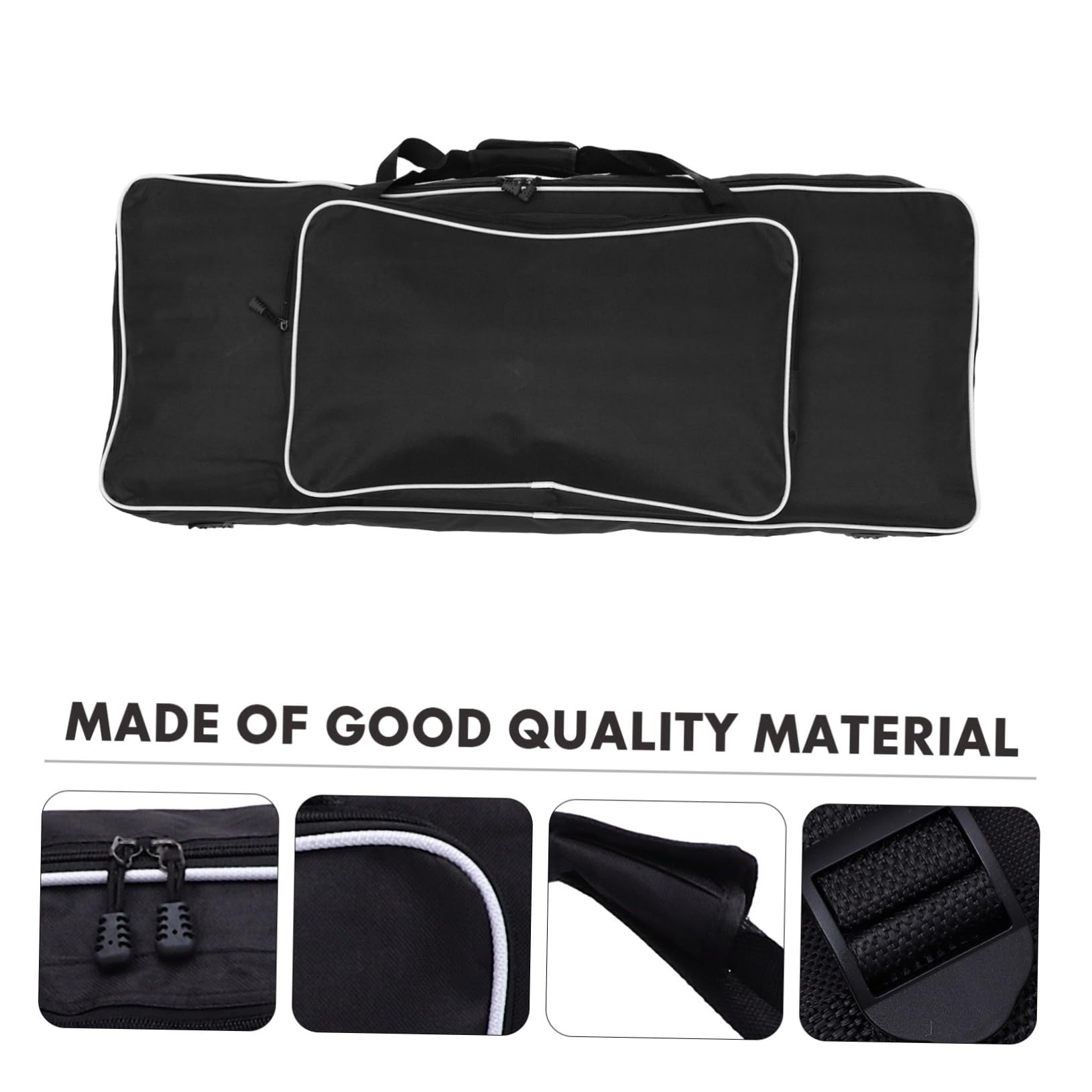 Kisangel Borsa Per Tastiera Elettronica 61 Tasti Imbottita Oxford Cerniera Bidirezionale e Protezione Imbottita Per Trasporto Pianoforte Elettrico Uso Esterno
