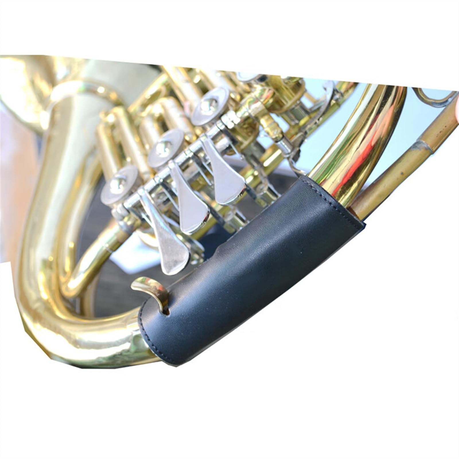 Accessori Professionali per Corno Francese Protezione Per La Mano In Corno Francese, Protezione Per Strumenti In Ottone, Copertura Antiscivolo Per Impugnatura In Pelle Di Corno Francese