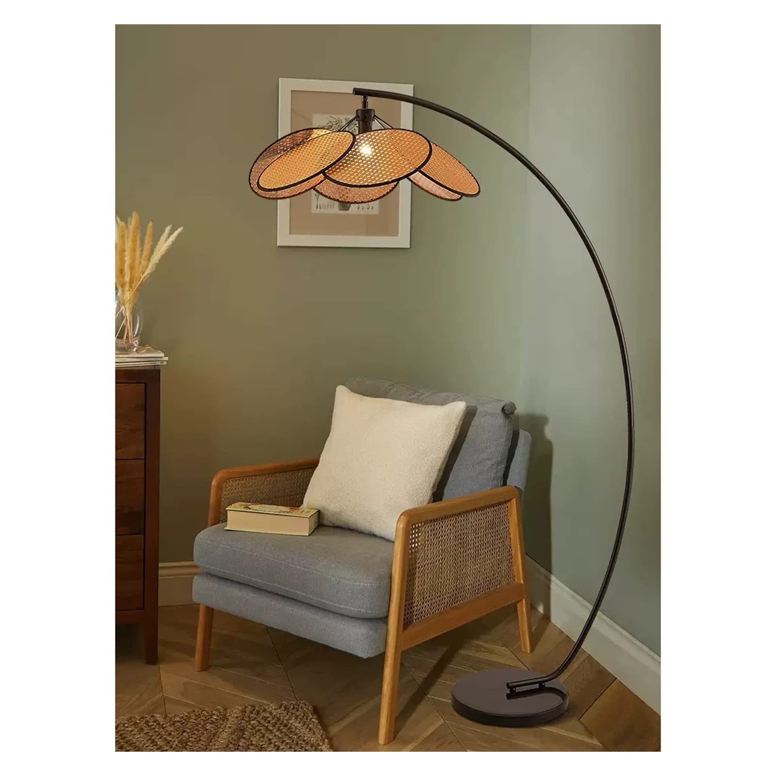 Lampada alta Soggiorno retrò minimalista (senza fonte di luce) per la sala da pranzo(Beige)