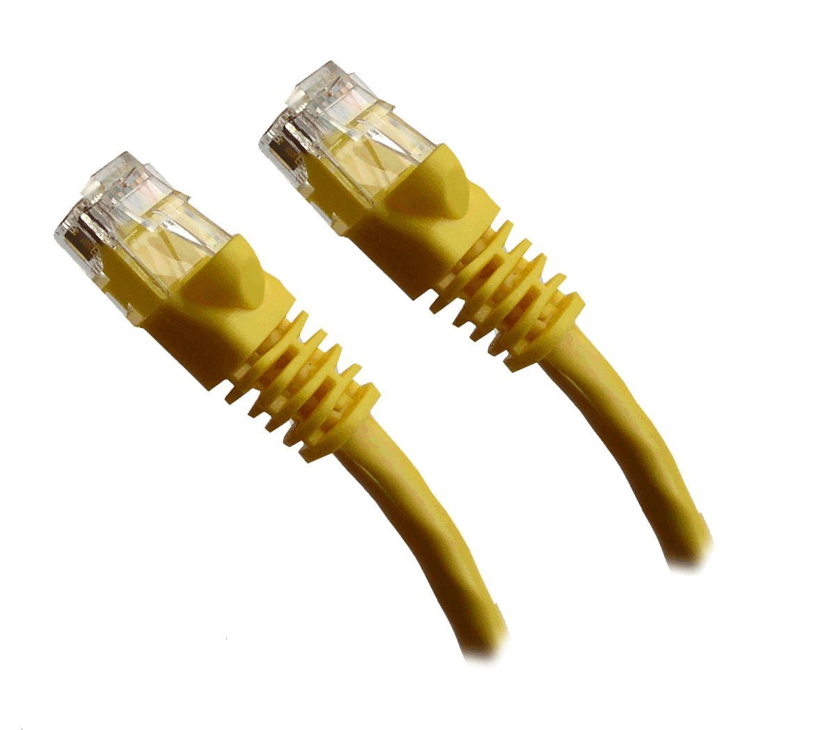 Xavier CAT5YE-01 CAT5e, Ethernet Patch Cable Molded Snagless Boots, Internet Cable, 1', Yellow