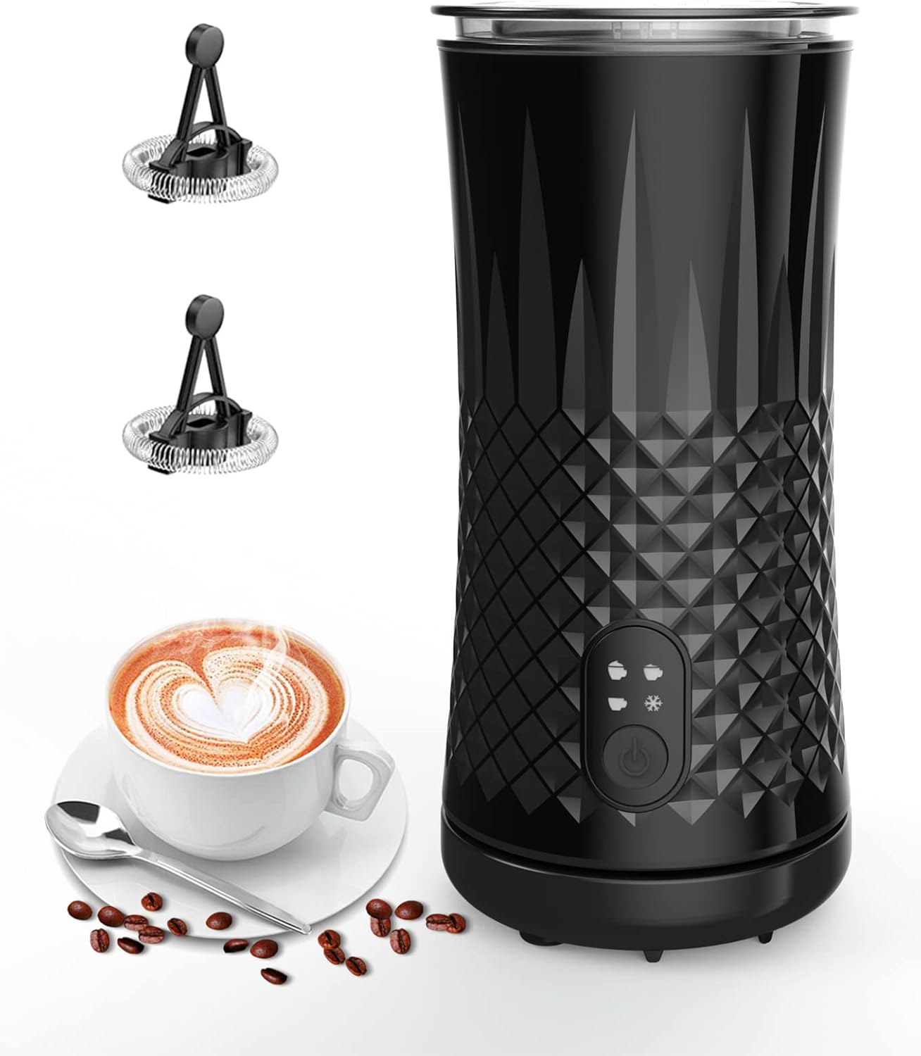 Milk Frother, Ausyle 4in1 Electric Milk Frother and Steamer, NonSlip