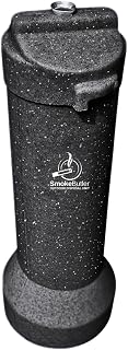 Outdoor Cigarette Disposal Unit – Heavy-Duty Smoking Receptacle, Commercial-Grade, 100% Aluminum Lined, Rotomolded Poly Construction (Black Granite)