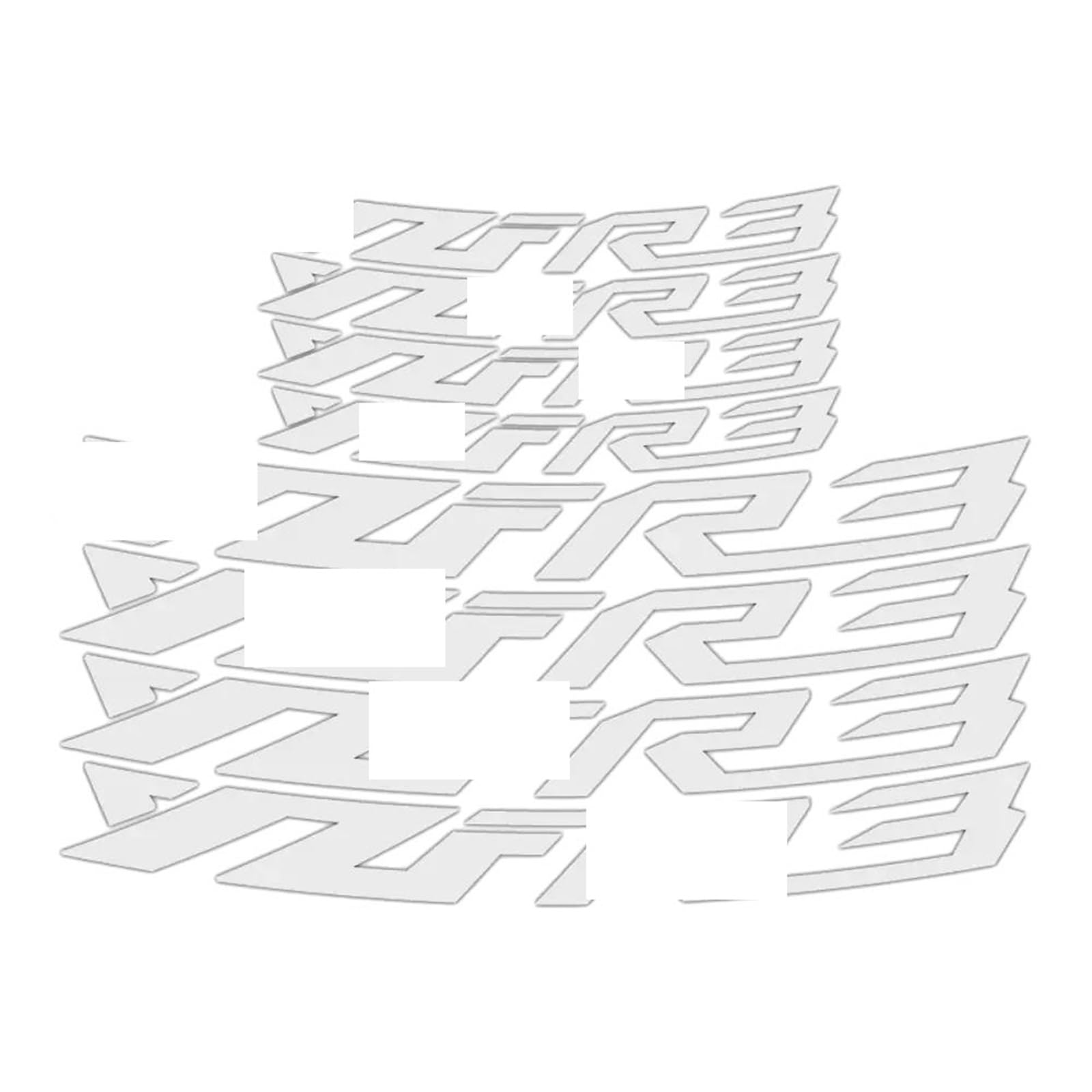 Applique for for YZF-R3 for YZF R3 for YZFR3 Motorcycle Reflective Sticker Inside of Hub Decals Rim Stripe Tape Waterproof(A3)