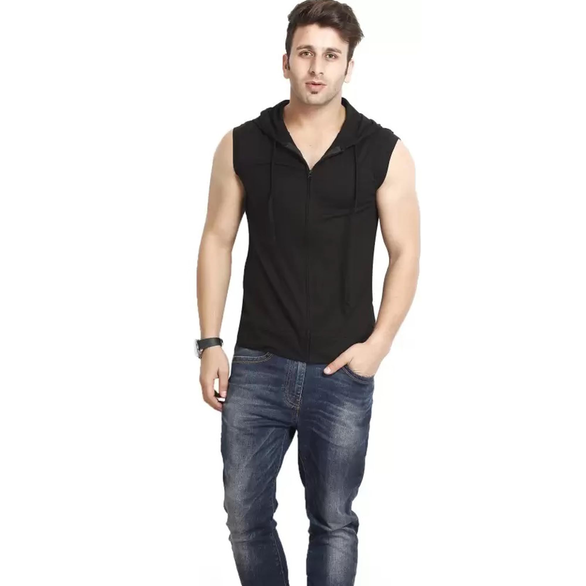 Men's Cotton Hooded Neck Hoodies-image-47