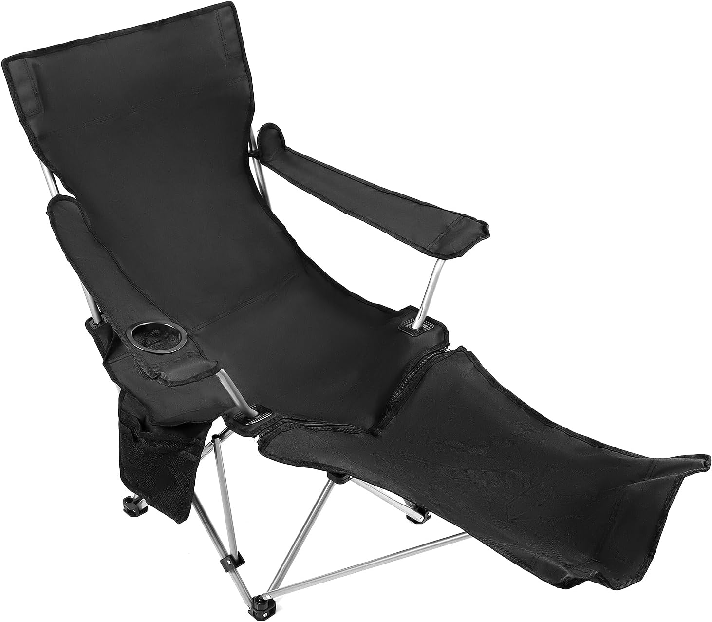 QWORK Folding Camping Chairs Reclining Beach Chairs for