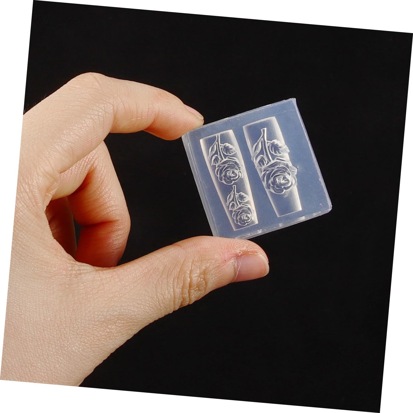 STOBOK 10pezzi Silicone Nail Decor Mold Stampo Per Nail Art Fai Te Modello Decorazione Unghie Silicone Per Unghie Gel e Artificiali Per Creazioni Manicure Diy